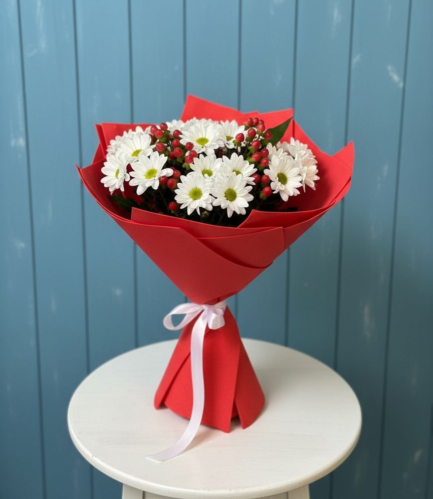 Букет цветов из: Хризантемы в Красной Яруге