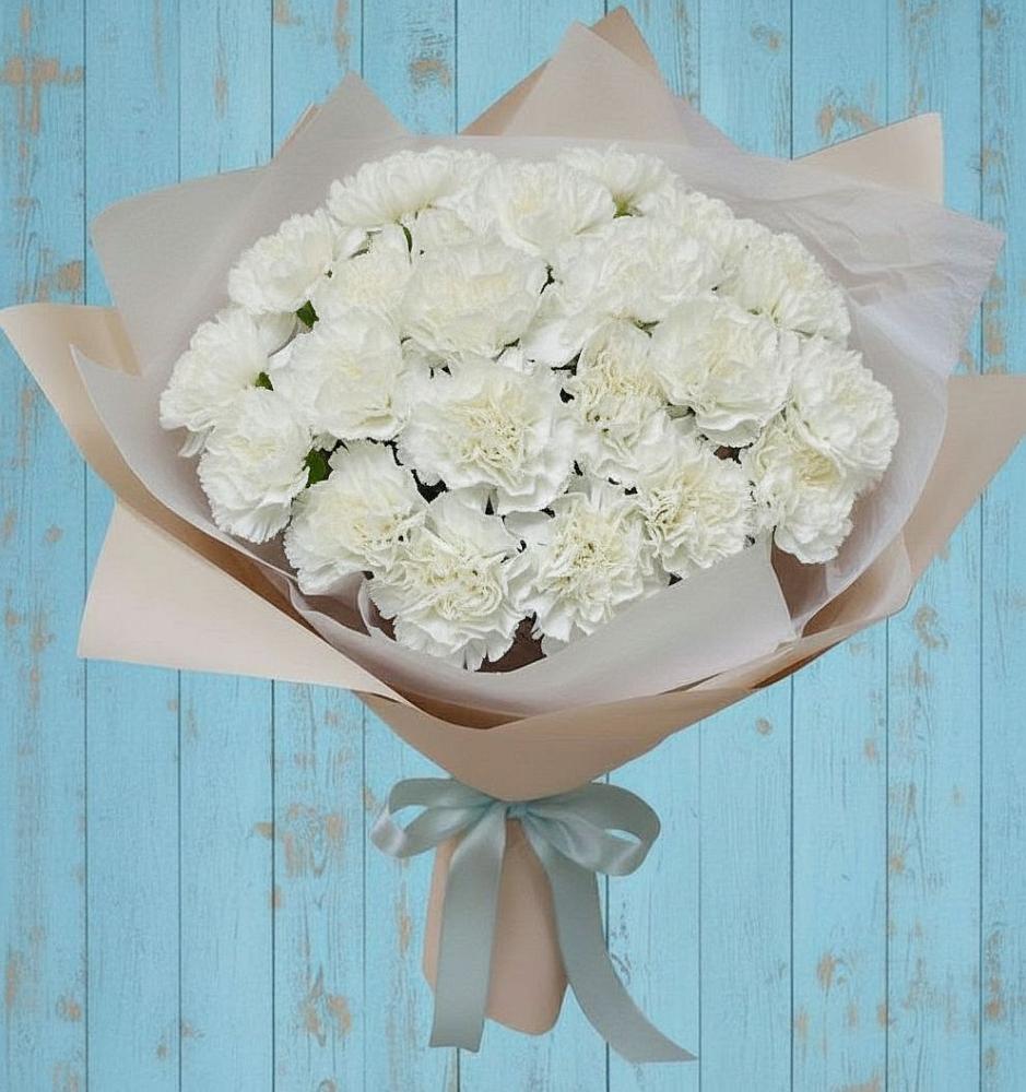 Букет цветов из: Гвоздики в Красной Яруге