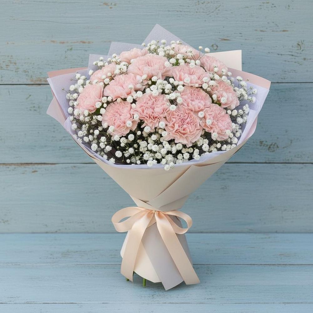 Букет цветов из: Гвоздики в Красной Яруге