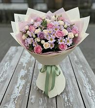 Букет цветов из:  Розы и Хризантемы в Красной Яруге