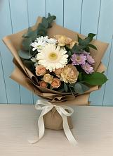 Букет цветов из:  Герберы и Хризантемы в Красной Яруге