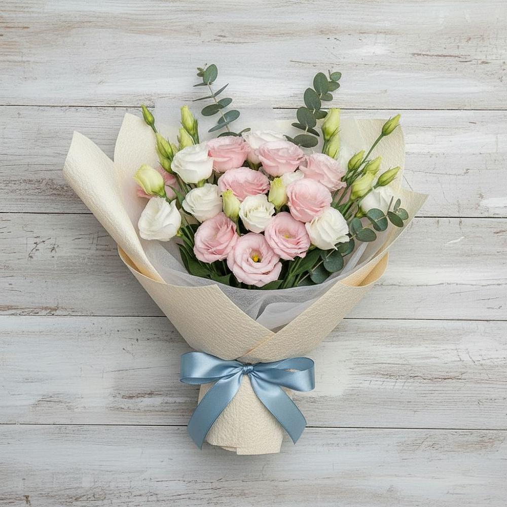 Букет цветов из: Лизиантусы в Красной Яруге